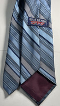 Britannia Silvermans Mens Tie Necktie Polyester Striped - £3.99 GBP