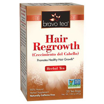 Bravo Herbal Tea Hair Regrowth 20 Tea Bags Healthy Hair Growth NO GMO - £5.45 GBP
