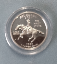 1999 S Delaware Silver State Qtr Gem Cameo Prf - Low Mintage Slvr 1st Year Issue - £55.49 GBP