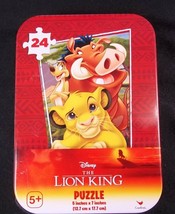 Lion King Trio mini puzzle in collector tin 24 pcs New Sealed - $4.00