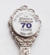 Collector souvenir spoon western producer 70 years of service 1923 to 1993  1  thumb200
