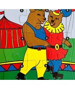 1997 Bingo Patch Circus Puzzle Bears Roller Skates Vintage Frame Tray 9 ... - $44.45 CAD