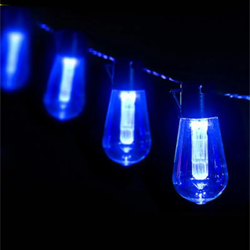 LED Solar String Lights Outdoor Christmas Decoration Bulb IP65 Waterproof Patio  - £94.52 GBP