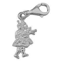 Scottish Piper Bracelet Charm in Sterling Silver - $16.41