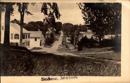 1912 Real Picture Postcard - Main Street Sebec Maine -BK41 - £5.41 GBP