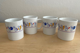 Vintage 1991 Pillsbury Doughboy Marching Band Coffee Cups Set of 4 - £23.73 GBP