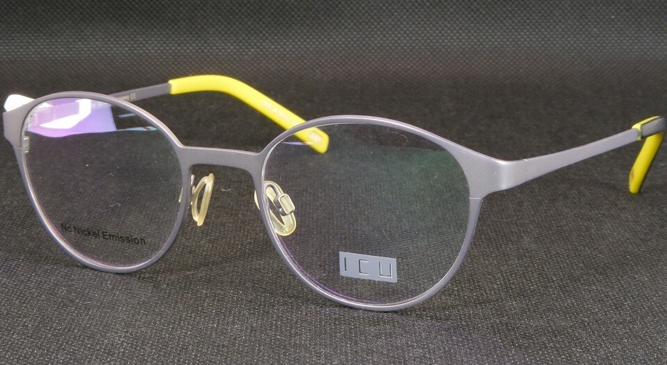 ICU by TOP LOOK 8802 1 Matt Silver-Grey UNIQUE RARE EYEGLASSES FRAME 49-... - $79.20