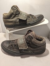 Rare Converse Chuck Taylor Distressed Sneaker 3  Black High Top Strap Lace Shoes - £39.93 GBP