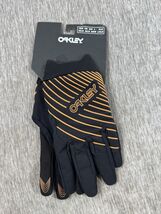 Oakley Drop In MTB GLOVE Large Black ORANGE Mountain BIKE Cycle Cycling NEW - $453.89 MXN