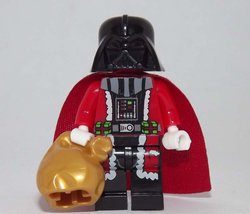 Darth Vader Santa Christmas Star Wars Building Minifigure Bricks US - $9.17