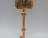 Disney World Park Keychain Large Heavy Gold Key To The Castle Magic Kingdom - $14.25