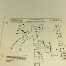 1984 Weed Eater Model XR-75 Line Trimmer Weedcutter Parts List 64406 - $14.99