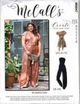 McCall&#39;s M8047 Misses 8 to 16 Jumpsuit and Rompers Uncut Sewing Pattern - £11.68 GBP
