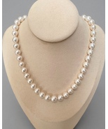 £880 Premium 9–11mm Radiant White Freshwater Pearl Necklace S925 Wedding... - $288.00