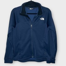 THE NORTH FACE navy full zip fleece lined jacket size medium outdoor hiking - $24.19