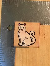 Friendly Persian Shorthair Cat Woodblock Rubber Stamp - Crafting Crafts - $3.80