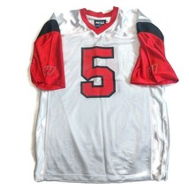 KA NCAA Wisconsin Badgers 2 Sided Football Jersey Mens Size Medium White Red - $22.15