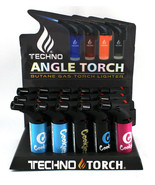 TECHNO ANGLE TORCH LIGHTER WITH UNIQUE DESIGNS ADJUSTABLE FLAMELOT OF 5✨ - £17.83 GBP