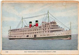 S S TADOUSSAC-CANADA Steamship LINES-FOLKARD Postcard - £4.34 GBP