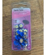 Anchor Thumb Tacks Blue 40 Pieces - $164.54 MXN