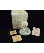 Precious Moments E5377 Love is Kind Girl with Mouse Retired Free Shipping - £18.00 GBP