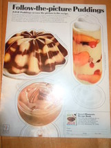Vintage Jell-O Pudding Print Magazine Advertisement 1966 - $5.99