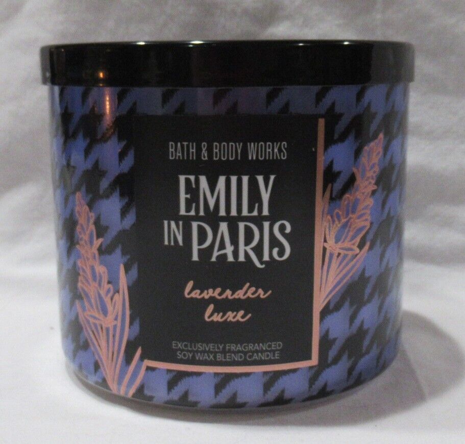 EMILY IN PARIS Bath & Body Works 3-wick Scented Candle Set Lot 2 LAVENDER LUXE Item image 2