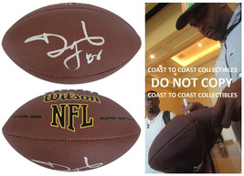 David Tyree Signed Football Proof COA Autographed NFL New York Giants Syracuse - £108.98 GBP