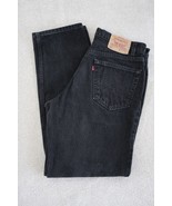  Vintage LEVI STRAUSS &amp; CO Levi&#39;s Red Tab Mens 550 Black Denim Jeans W34... - $34.64