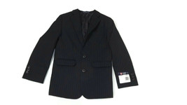 CHAPS Boys Black Gray Striped Jacket Blazer Size 8R 8 Lined NWT Jacket ONLY - £14.83 GBP