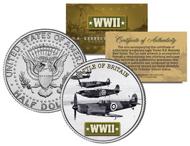 World War II BATTLE OF BRITAIN JFK  Kennedy Half Dollar US Coin - $16.64 CAD