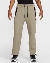 Nike Tech Fleece Open Hem Pants Neutral Olive HJ6533-276 Men’s Medium - $89.95