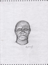 Greg Hildebrandt SIGNED Original Art Sketch Prelim Universal Monsters The Mummy - £101.23 GBP