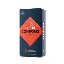 Roman Ultra-thin Lubricated Latex Condoms, 12 count, Paraben-free, 100% ... - £15.81 GBP