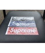 Supreme Paisley Box Logo Sticker Set Black Blue Red - $128.69