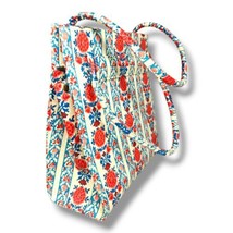 Vtg MARGARET SMITH Gardiner Maine Top Handle Handbag Fabric Floral MidMo... - £39.58 GBP