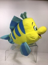 Little Mermaid Flounder Plush Authentic Disney Character Stuffed Animal Vintage - £17.88 GBP