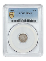 1856 3CS PCGS MS65 - £1,750.12 GBP