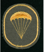 CIRCA 1967-1991, DDR, NVA, PARA, NCO, SLEEVE PATCH, PARACHUTIST - $367.50 MXN