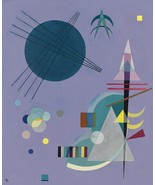 Kandinsky Violet Grun Wall Art, Wassily Kandinsky Reproduction, Stretched - $59.90