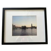 Pottery Barn Stockholm Sweden 2009 Wall Picture Black Wood Frame Home Decor - £37.06 GBP