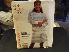McCall&#39;s Stitch&#39;n Save 4288 Misses Knit Top &amp; Shorts Pattern - Size M-L ... - $11.67