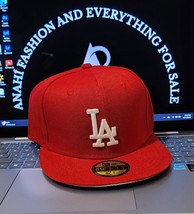 MLB-Los Angeles Dodgers 59FIFTY Fitted New Era Red/White Hat  New - $494.95 MXN