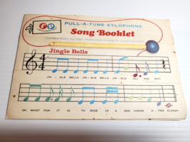 Vintage 1964 Fisher Price Pull-A-Tune Xylophone Musical Pull Toy Music BOOK - $7.92