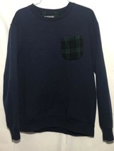 ZARA MAN Sweatshirt Long Sleeve Med Navy Blue - $9.90