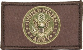 ARMY SEAL LOGO BROWN 2 X 3  EMBROIDERED UNIFORM VEST SHIRT PATCH HOOK LOOP - $28.99