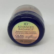 (1) Covergirl Advanced Radiance Restorative Cream Foundation Toasted Alm... - $12.99