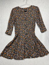 Vintage 80s 90s Byer Floral Fit Flare Dress Womens Size 9 Cottagecore Prairie - $38.88