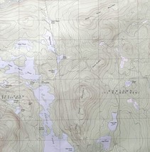 Map Pierce Pond Maine 1989 TopographicGeological o Survey 1:24000 27 x 22&quot; TOPO7 - £35.54 GBP