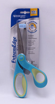 An item in the Crafts category: Westcott 8 inch Sewing Scissors ExtremEdge Titanium Straight Handle Blue M207.24